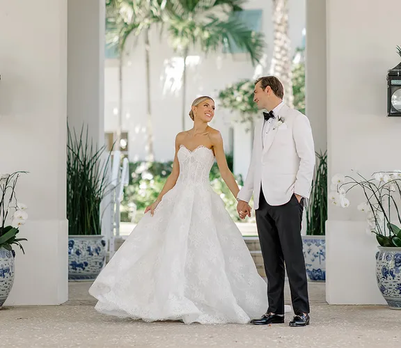 Cameron & Alexandra Brazill wedding film at The Pelican Club Jupiter - Coastal elegance cinematography