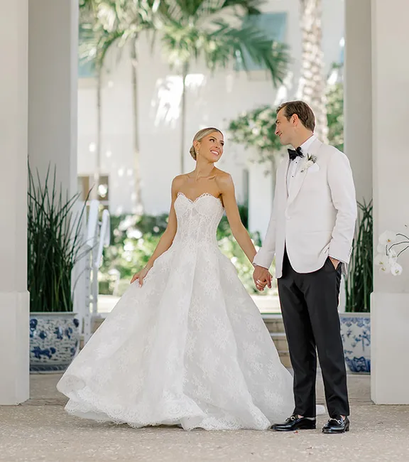 Cameron & Alexandra Brazill wedding film at The Pelican Club Jupiter - Coastal elegance cinematography