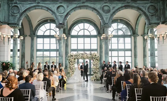 Casey & Megan Combs elegant wedding at Flagler Museum Palm Beach - luxury wedding videographer
