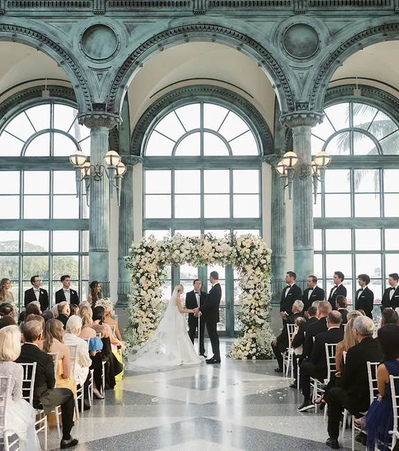 Casey & Megan Combs elegant wedding at Flagler Museum Palm Beach - luxury wedding videographer